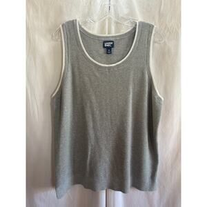 Ribbed Knit Tank Top – Size XL (100% Cotton)